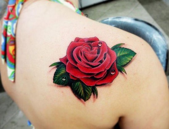Rose Tattoo 1 - 100's of Dreamcatcher Tattoo Design Ideas Pictures Gallery