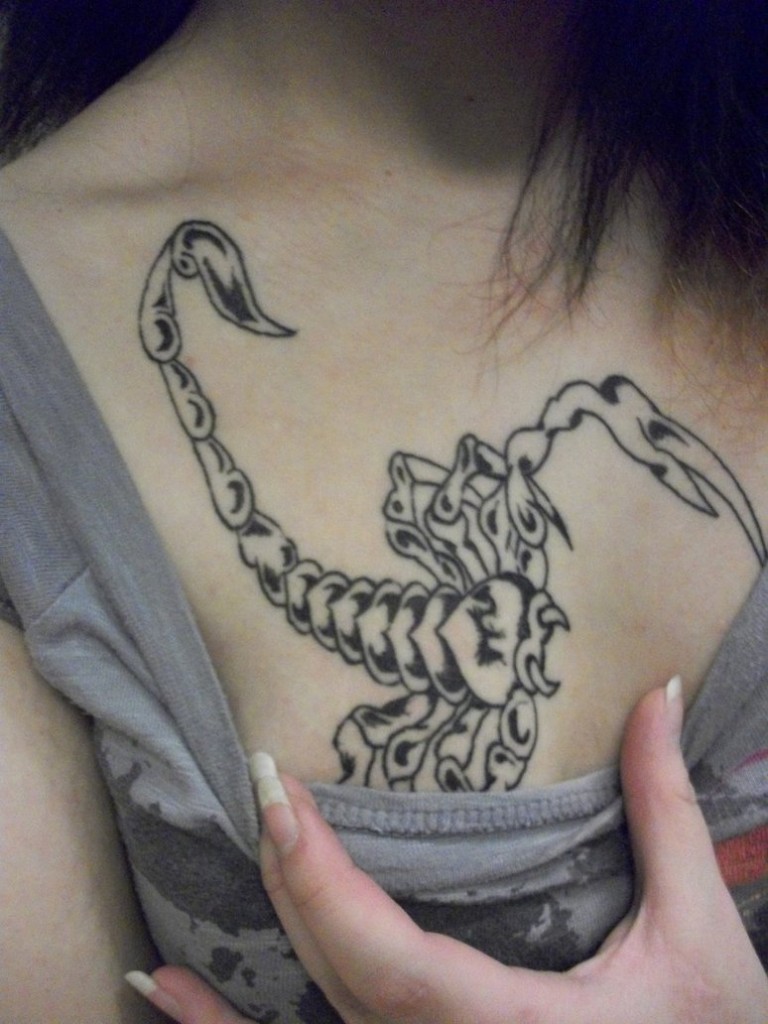 Scorpio Tattoo9 - 100’s of Scorpio Tattoo Design Ideas Pictures Gallery