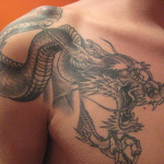 Shoulder Dragon 3 150x150 - 100's of Shoulder Dragon Tattoo Design Ideas Pictures Gallery