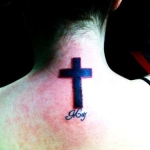 Simple Cross 9 150x150 - 100's of Simple Cross Tattoo Design Ideas Pictures Gallery