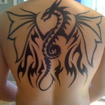 Simple Dragon 12 150x150 - 100's of Simple Dragon Tattoo Design Ideas Pictures Gallery