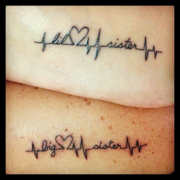 Sister 1 - 100's of Heart Tattoo Design Ideas Picture Gallery