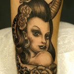 Tattoos of Girls 5 150x150 - 100's of Tattoos of Girls Design Ideas Pictures Gallery