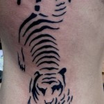 Tiger Tribal Tattoo12 150x150 - 100’s of Tiger Tribal Tattoo Design Ideas Pictures Gallery