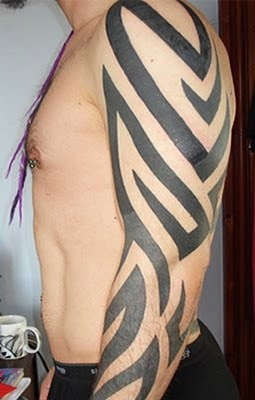 Tribal Arm Tattoo8 - 100’s of Star Tribal Tattoo Design Ideas Pictures Gallery