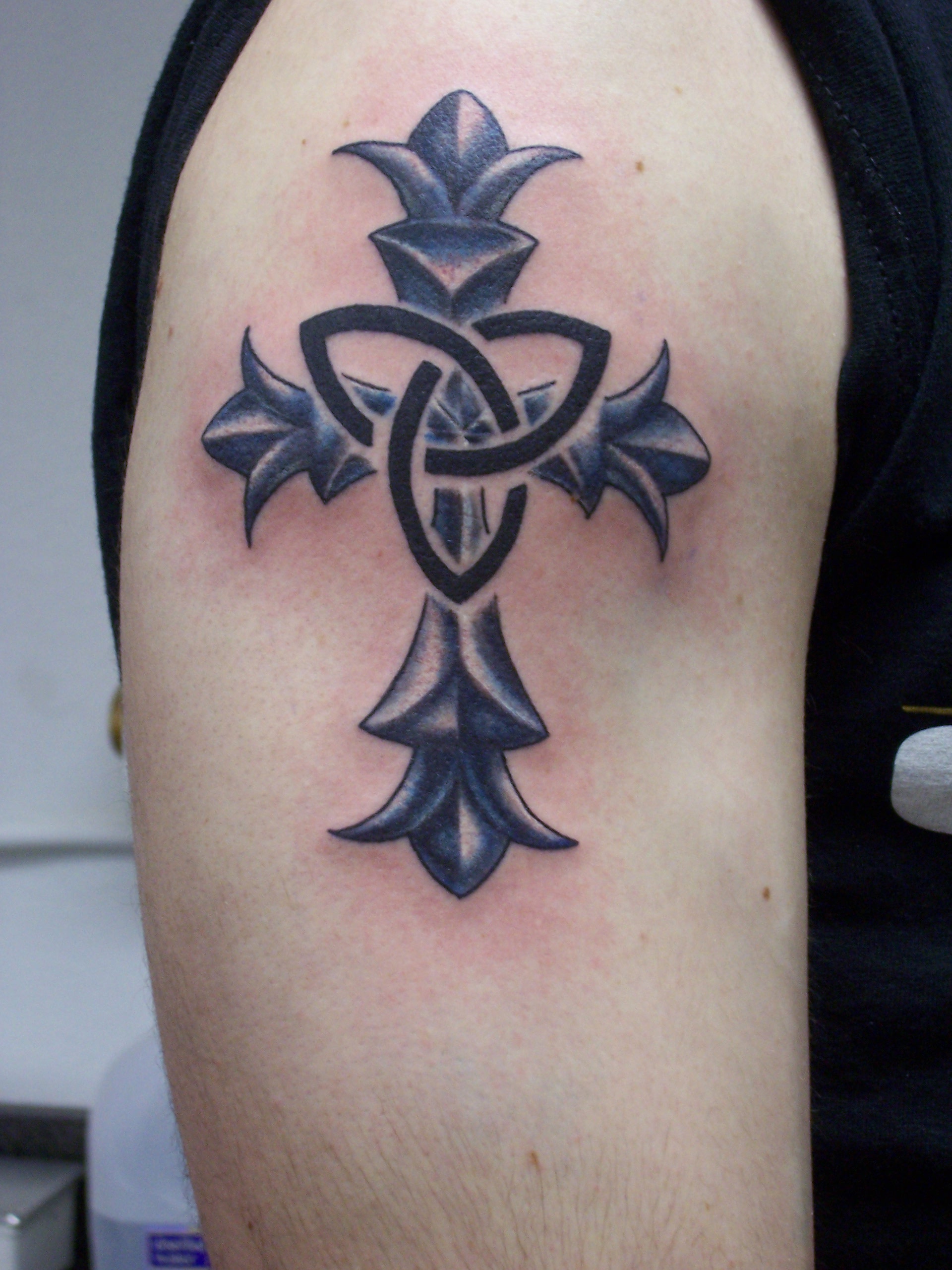 100's of Tribal Cross Tattoo Design Ideas Pictures Gallery