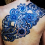 Amazing Blue Tattoo Design for Women 150x150 - Blue tattoos Tattoos Design Ideas Pictures Gallery