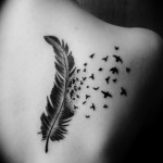 Feather tattoo 5 150x150 - Feather Tattoos Design Ideas Pictures Gallery