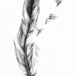 Feather tattoo 8 150x150 - Feather Tattoos Design Ideas Pictures Gallery