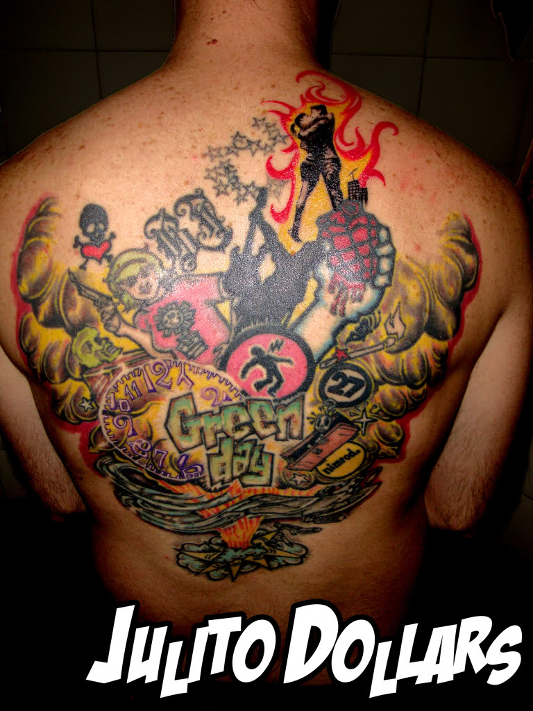 Green Day Tattoos Design Ideas Pictures Gallery