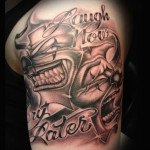 Joker Tattoos 12 150x150 - Joker Tattoos Design Ideas Pictures Gallery