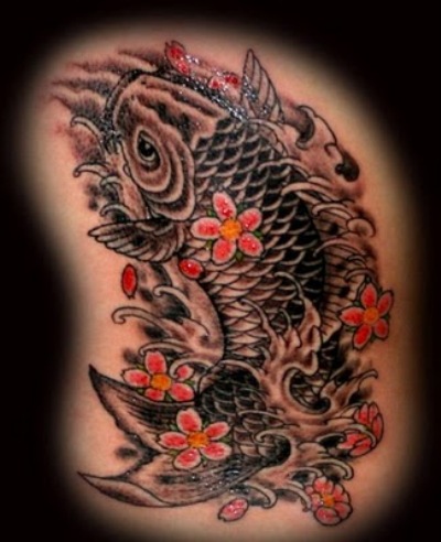 Koi Tattoos 1 - 100's of Dragon Fish Tattoo Design Ideas Pictures Gallery