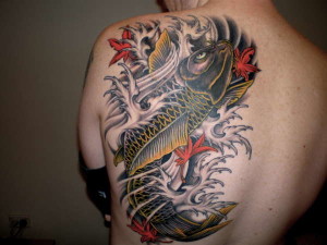 Koi Tattoos 13 300x225 - 100's of Koi Tattoo Design Ideas Picture Gallery