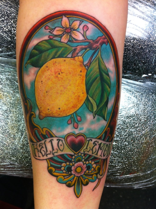 Lemon Tattoos 14 - Guitar Tattoos Design Ideas Pictures Gallery