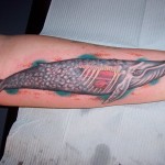 forearm blue whale tattoo a1b3ba31aa811ee824f26e7330c8a00084313acd 150x150 - Whale Tattoos Design Ideas Pictures Gallery