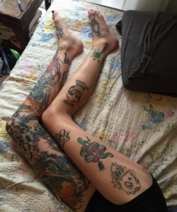 leg15 250x300 - 100's of Leg Tattoo Design Ideas Picture Gallery