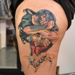 tattoo thigh fantasy wonder woman 150x150 - Wonder Woman Tattoos Design Ideas Pictures Gallery