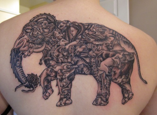 Animal Tattoos 14 - 100's of Dog Tattoo Design Ideas Picture Gallery