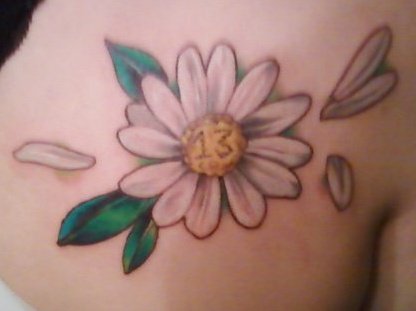 Daisy Tattoos 1 - 100's of Foot Tattoo Design Ideas Picture Gallery