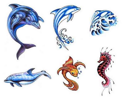 Dolphin Tattoos 111 - Eagle Tattoos Design Ideas Pictures Gallery