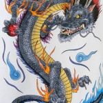 Dragon Japanese Tattoo Designs 150x150 - 100's of Japases Tattoo Design Ideas Picture Gallery