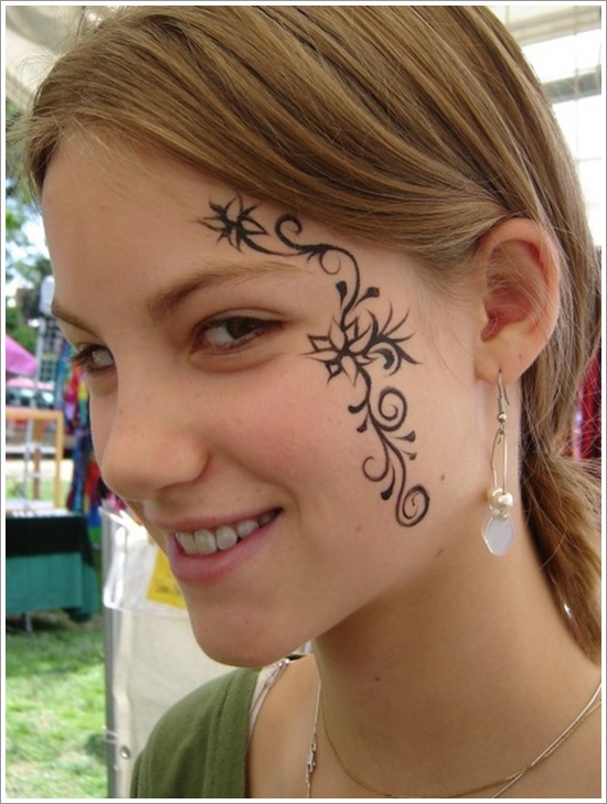 Face Tattoos 13 - 100's of Sleeve Tattoo Design Ideas Picture Gallery