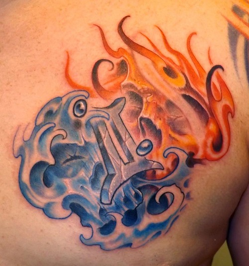 Fire Tattoos 1 - 100's of Devil Tattoo Design Ideas Picture Gallery