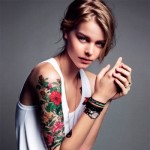 Flowers Arm Tattoos For Girls 150x150 - 100's of Girl Tattoo Design Ideas Picture Gallery