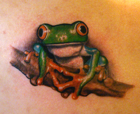 Frog Tattoos 1 - 100's of Frog Tattoo Design Ideas Picture Gallery