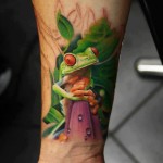 Frog Tattoos 8 150x150 - 100's of Frog Tattoo Design Ideas Picture Gallery