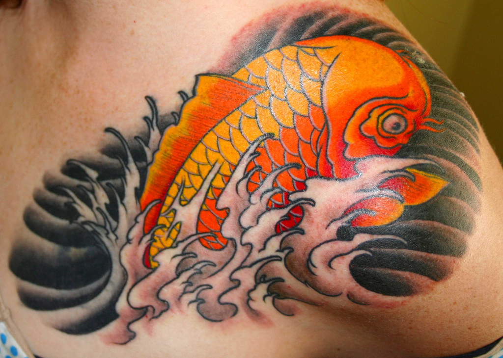 Koi Tattoos 51 - 100's of Flower Tattoo Design Ideas Picture Gallery