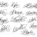 Lettering Tattoos 9 150x150 - 100's of Lettering Tattoo Design Ideas Picture Gallery