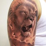 Lion Tattoos 12 150x150 - 100's of Lion Tattoo Design Ideas Picture Gallery