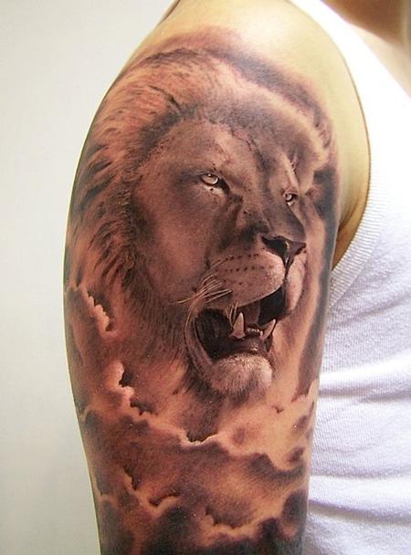 Lion Tattoos 12 - 100's of Kat Von D Tattoo Design Ideas Picture Gallery