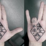 Palm Tattoos 11 150x150 - 100's of Palm Tattoo Design Ideas Picture Gallery