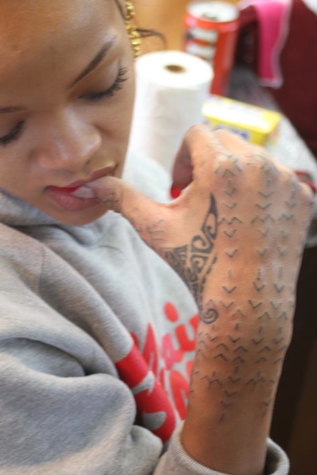Rihanna Tattoos 1 - 100's of Skull Tattoo Design Ideas Picture Gallery