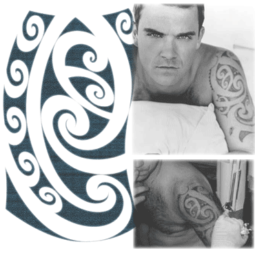 Robbie Williams Tattoos 1 - 100's of Daisy Tattoo Design Ideas Picture Gallery