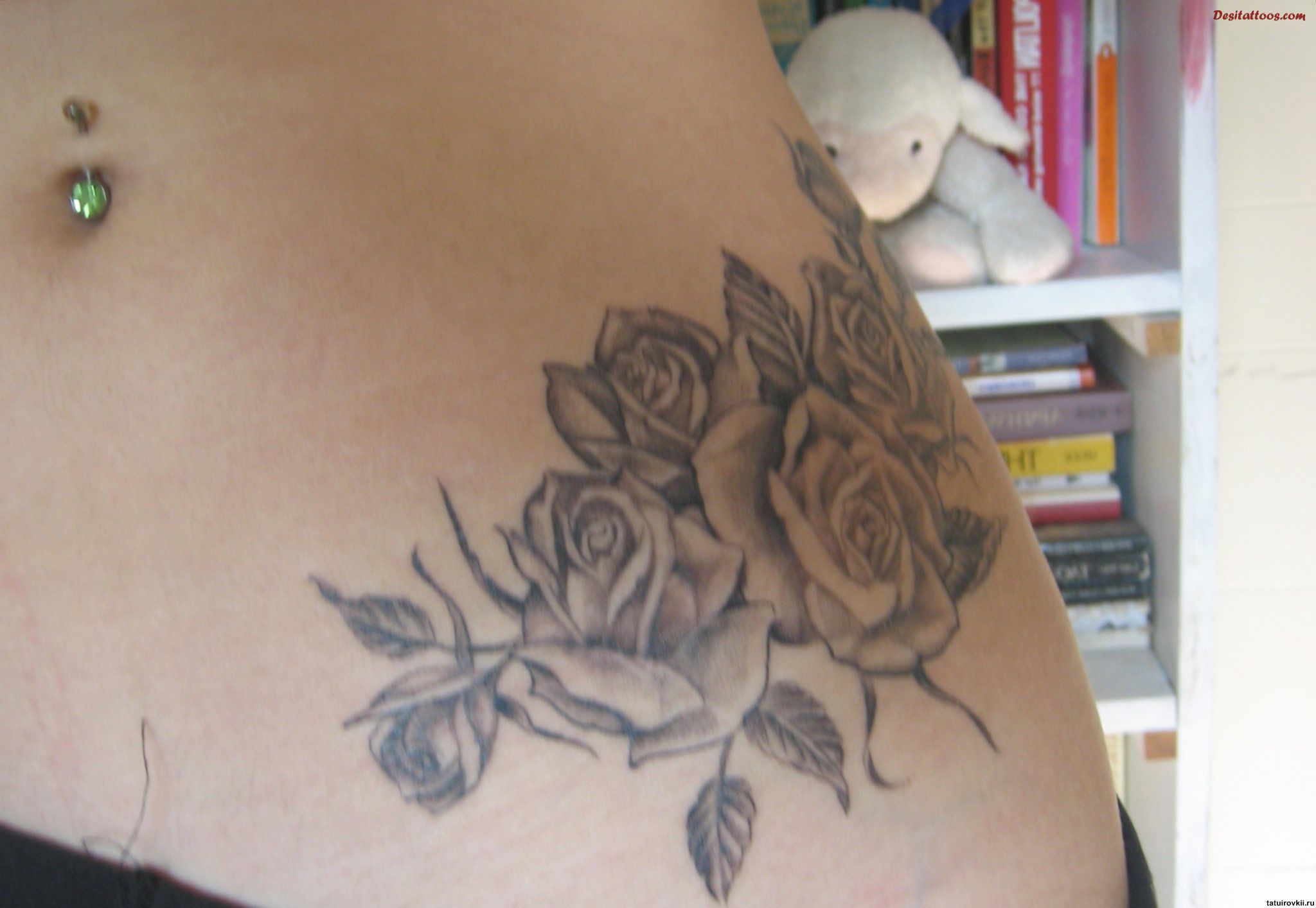 Rose Tattoos 157 - 100's of Flower Tattoo Design Ideas Picture Gallery