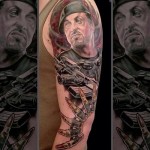 Sylvester Stallone Tattoos 2 150x150 - 100's of Sylvester Stallone Tattoo Design Ideas Picture Gallery