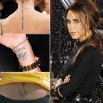 Victoria Beckham Tattoos 14 150x150 - 100's of Victoria Beckham Tattoo Design Ideas Picture Gallery