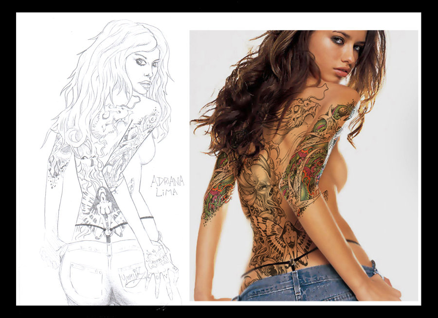 100’s of Adriana Lima Tattoo Design Ideas Picture Gallery.