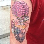 brain tattoos 11 150x150 - 100's of Brain Tattoo Design Ideas Picture Gallery