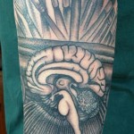 brain tattoos 12 150x150 - 100's of Brain Tattoo Design Ideas Picture Gallery