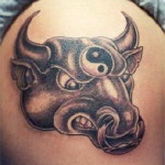 bull tattoos 14 150x150 - 100's of Bull Tattoo Design Ideas Picture Gallery