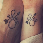 couple tattoos 1 150x150 - 100's of Couple Tattoo Design Ideas Picture Gallery