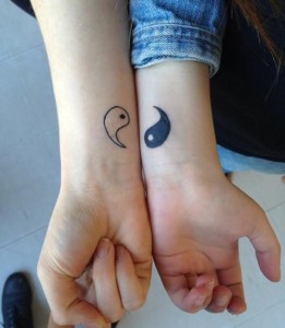 couple tattoos 8 261x300 - 100's of Couple Tattoo Design Ideas Picture Gallery