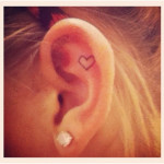 ear tattoos 11 150x150 - 100's of Ear Tattoo Design Ideas Picture Gallery