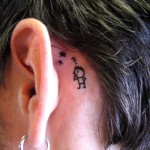 ear tattoos 12 150x150 - 100's of Ear Tattoo Design Ideas Picture Gallery