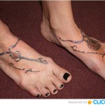 foot tattoos 6 150x150 - 100's of Alyssa Milano Tattoo Design Ideas Picture Gallery