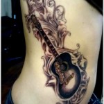 guitar tattoos 14 150x150 - 100's of Guitar Tattoo Design Ideas Picture Gallery